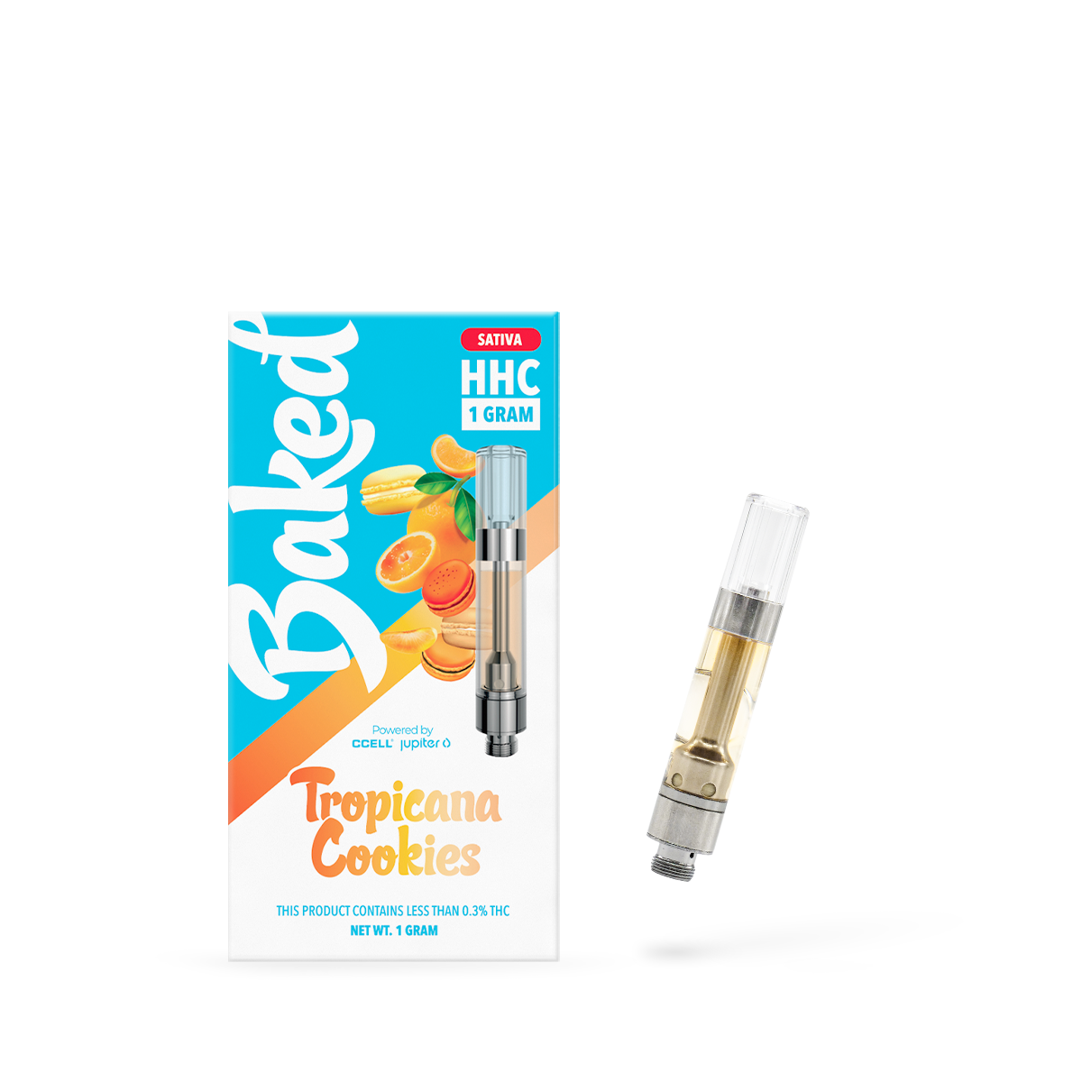 1 Gram HHC Vape Cartridge - Tropicana Cookies | Sativa