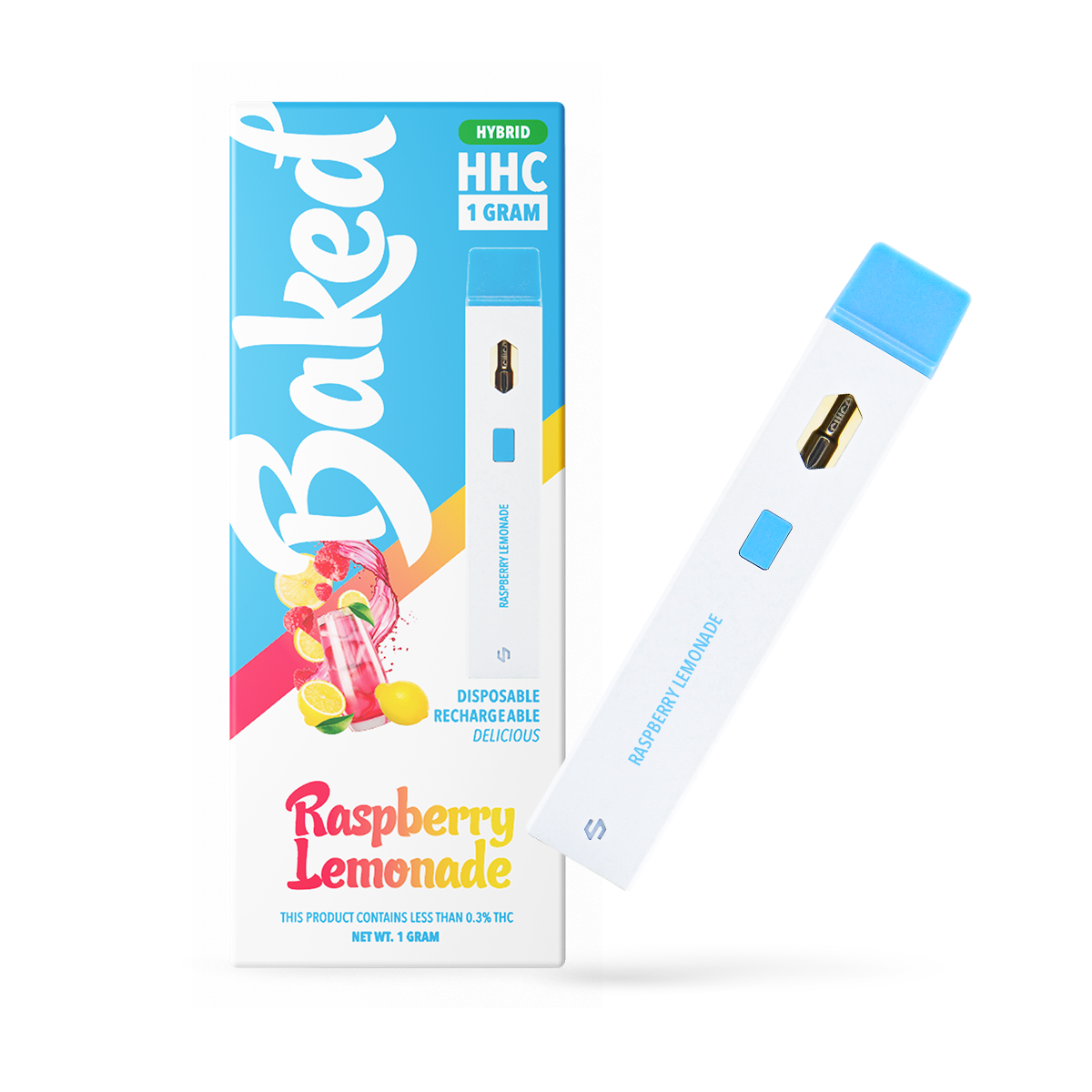 1 Gram HHC Vape Pen - Raspberry Lemonade | Hybrid