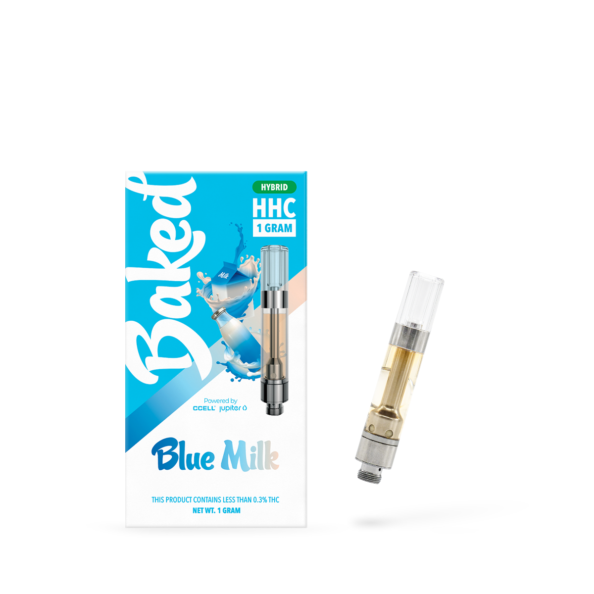 1 Gram HHC Vape Cartridge - Blue Milk | Hybrid Baked HHC 1 Gram HHC Vape Cartridge - Blue Milk | Hybrid Baked HHC