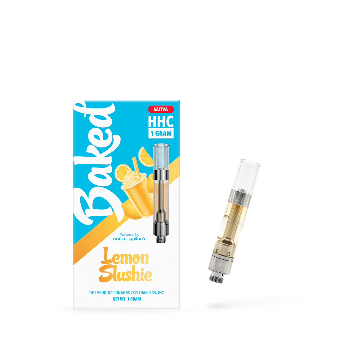 HHC Carts - Baked Lemon Slushie HHC Vape Cart  -  1 gram HHC Vape Cartridge